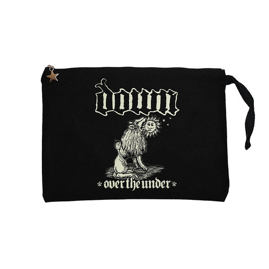 Down iii Over The Under Siyah Clutch Astarlı Cüzdan / El Çantası