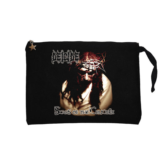Deicide Scars Of The Crucifix Siyah Clutch Astarlı Cüzdan / El Çantası