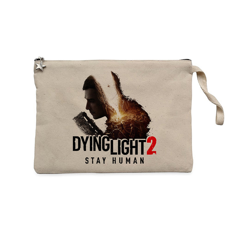 Dying Light Stay Human Krem Clutch Astarlı Cüzdan / El Çantası