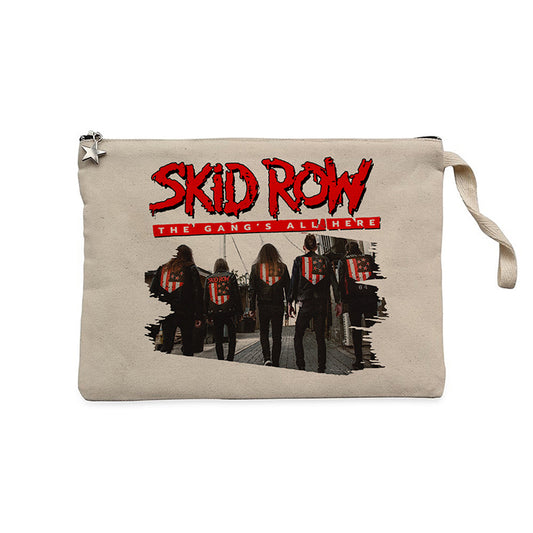 Skid Row The Gang Krem Clutch Astarlı Cüzdan / El Çantası