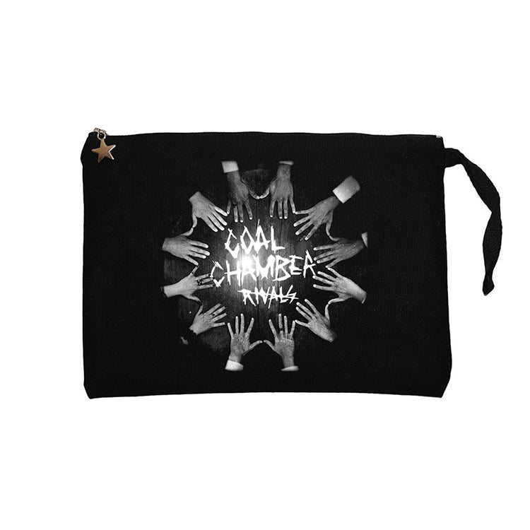 Coal Chamber Rivals Siyah Clutch Astarlı Cüzdan / El Çantası