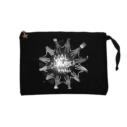 Coal Chamber Rivals Siyah Clutch Astarlı Cüzdan / El Çantası