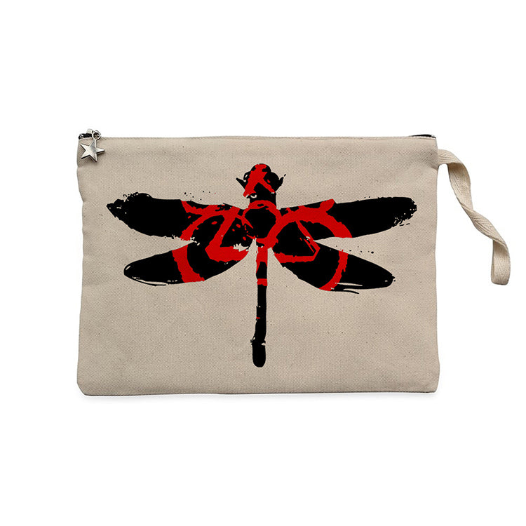 Coheed and Cambria Butterfly 2 Krem Clutch Astarlı Cüzdan / El Çantası