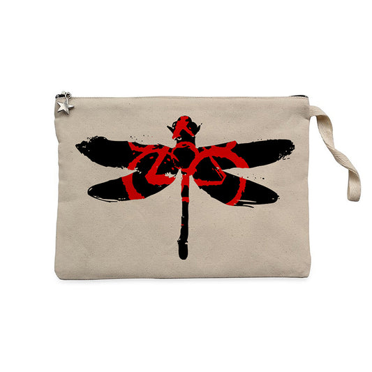 Coheed and Cambria Butterfly 2 Krem Clutch Astarlı Cüzdan / El Çantası