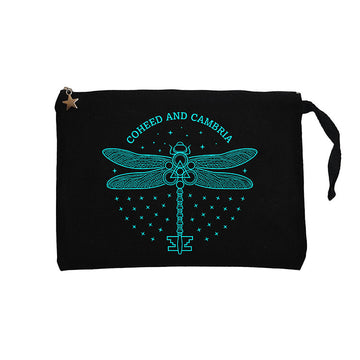 Coheed and Cambria Butterfly Siyah Clutch Astarlı Cüzdan / El Çantası