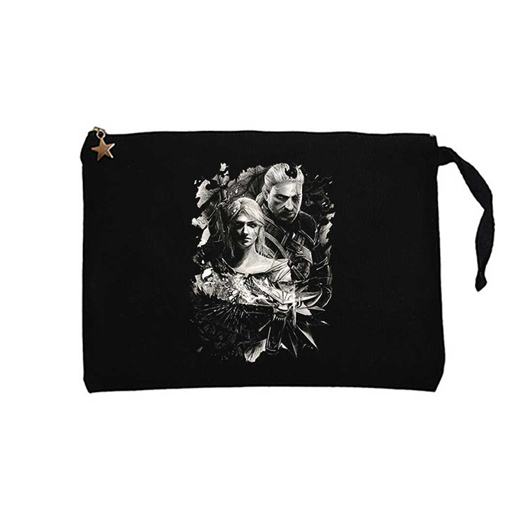 The Witcher Ciri Siyah Clutch Astarlı Cüzdan / El Çantası
