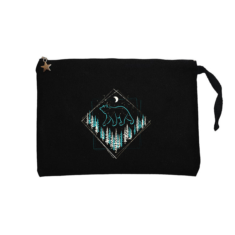 Bear Takım Yıldızı Siyah Clutch Astarlı Cüzdan / El Çantası