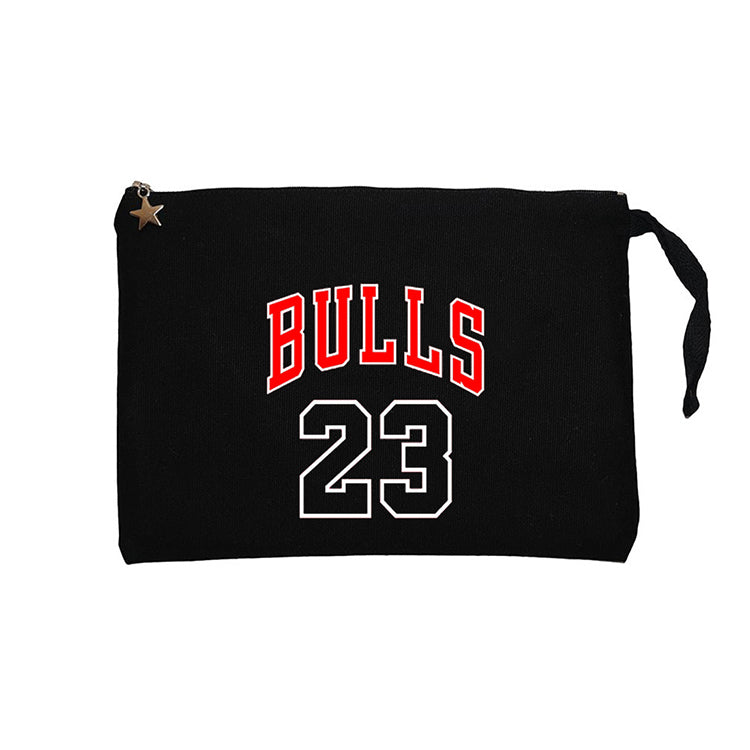 Chicago Bulls 23 Siyah Clutch Astarlı Cüzdan / El Çantası