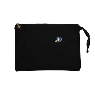 Utan Jazz Logo Siyah Clutch Astarlı Cüzdan / El Çantası