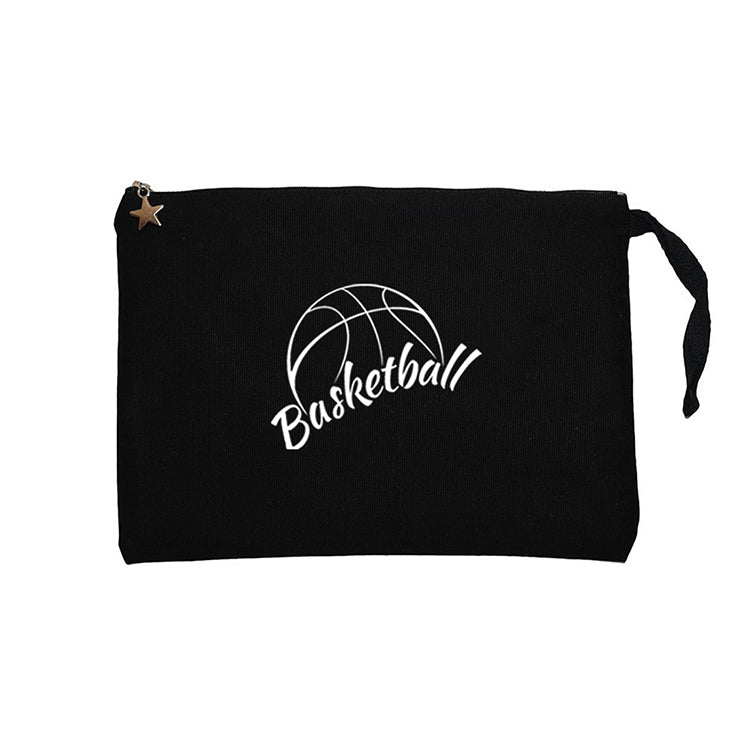Basketball Season Siyah Clutch Astarlı Cüzdan / El Çantası