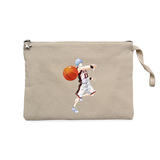 Baller Blue Anime Pass Krem Clutch Astarlı Cüzdan / El Çantası