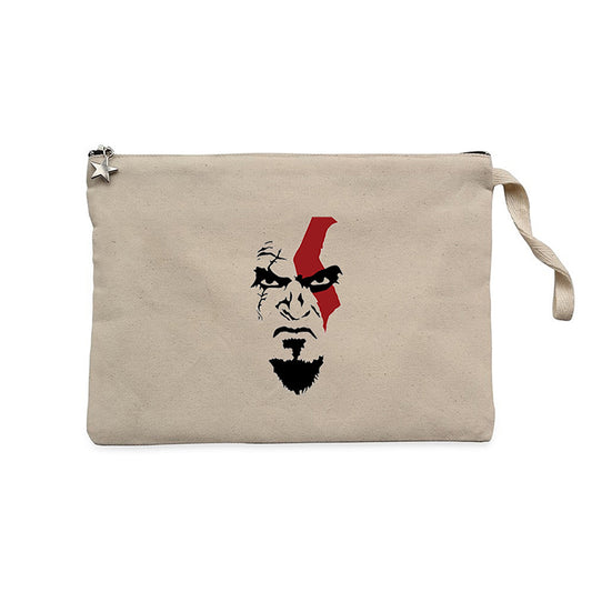 God Of War Kratos Face Krem Clutch Astarlı Cüzdan / El Çantası