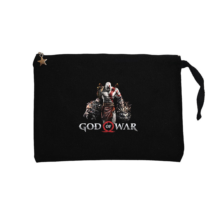God Of War Kratos Lion Siyah Clutch Astarlı Cüzdan / El Çantası