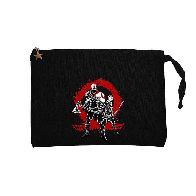 God Of War Logo Lineage Siyah Clutch Astarlı Cüzdan / El Çantası