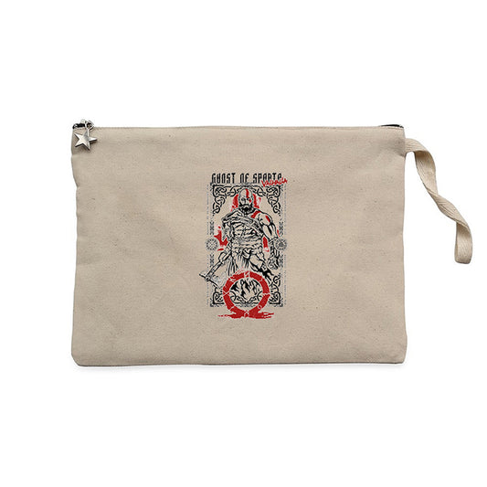 God of War Valhalla Krem Clutch Astarlı Cüzdan / El Çantası