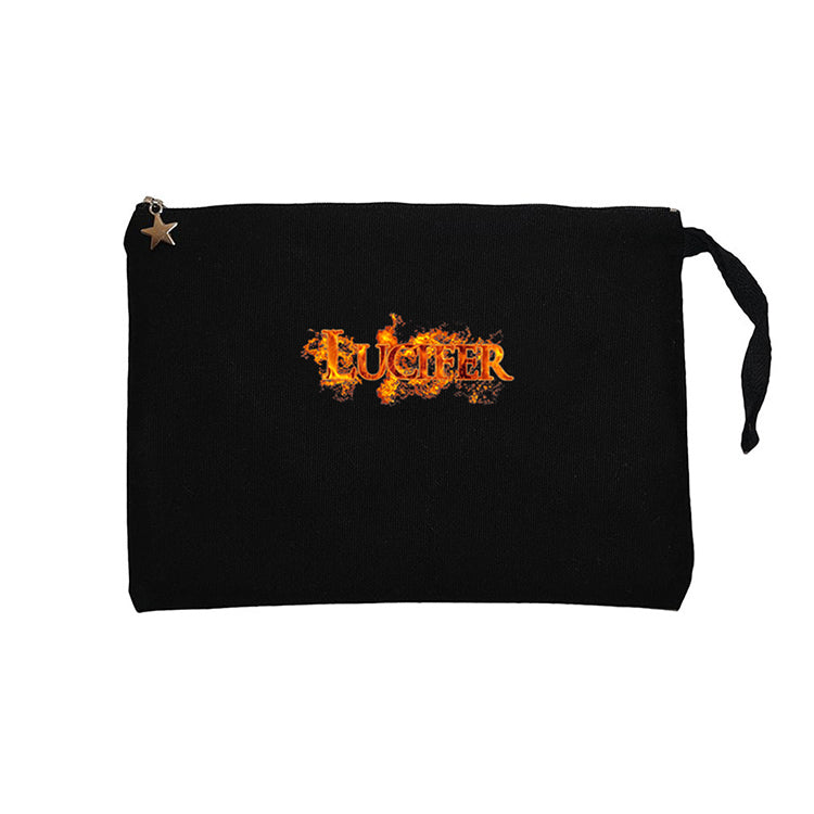 Lucifer Fire Siyah Clutch Astarlı Cüzdan / El Çantası