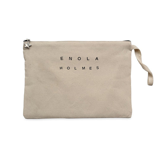 Enola Holmes Krem Clutch Astarlı Cüzdan / El Çantası