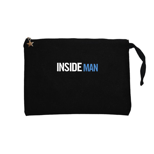 Insade Man Blue Siyah Clutch Astarlı Cüzdan / El Çantası