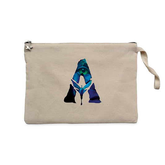 Avatar The Way Of Water Logo Krem Clutch Astarlı Cüzdan / El Çantası