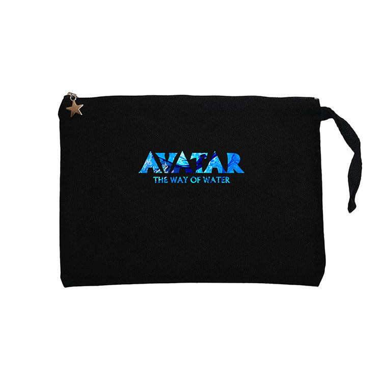 Avatar The Way Of Water Movie Siyah Clutch Astarlı Cüzdan / El Çantası