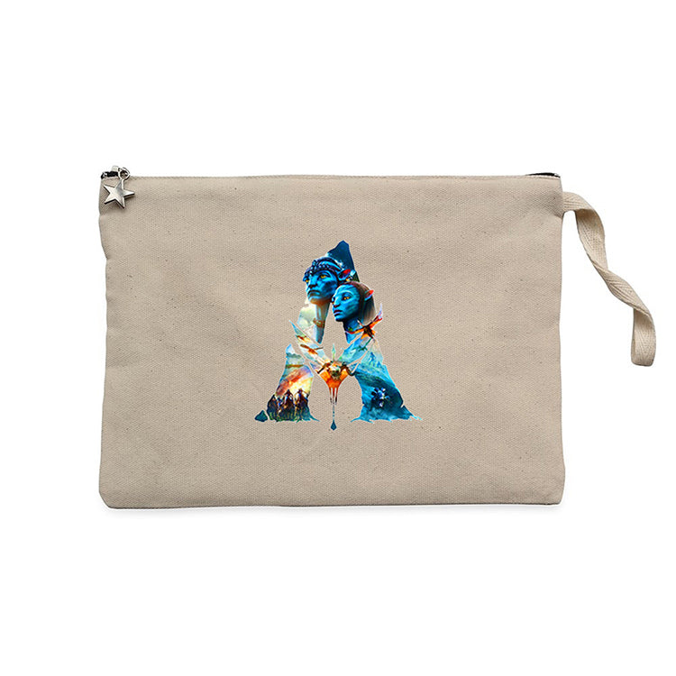 Avatar The Way Of Water Siluet Krem Clutch Astarlı Cüzdan / El Çantası