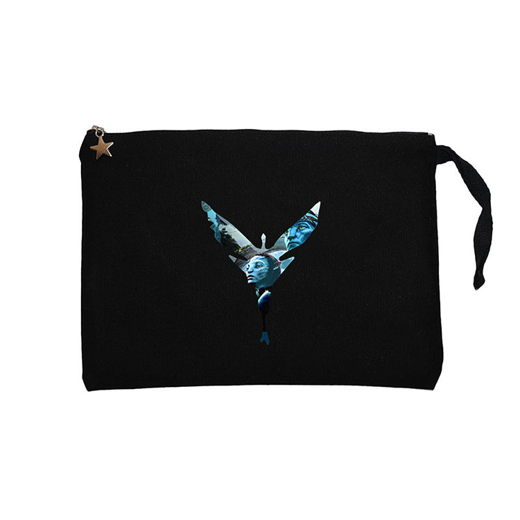 Avatar The Way Of Water Butterfly Siyah Clutch Astarlı Cüzdan / El Çantası