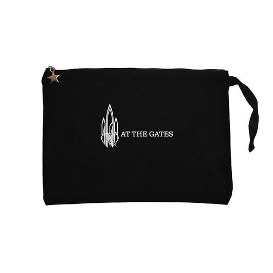 At the Gates Logo Siyah Clutch Astarlı Cüzdan / El Çantası