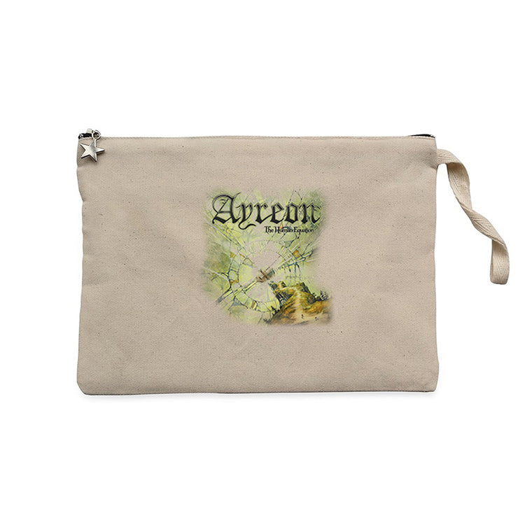 Ayreon The Human Equation Krem Clutch Astarlı Cüzdan / El Çantası