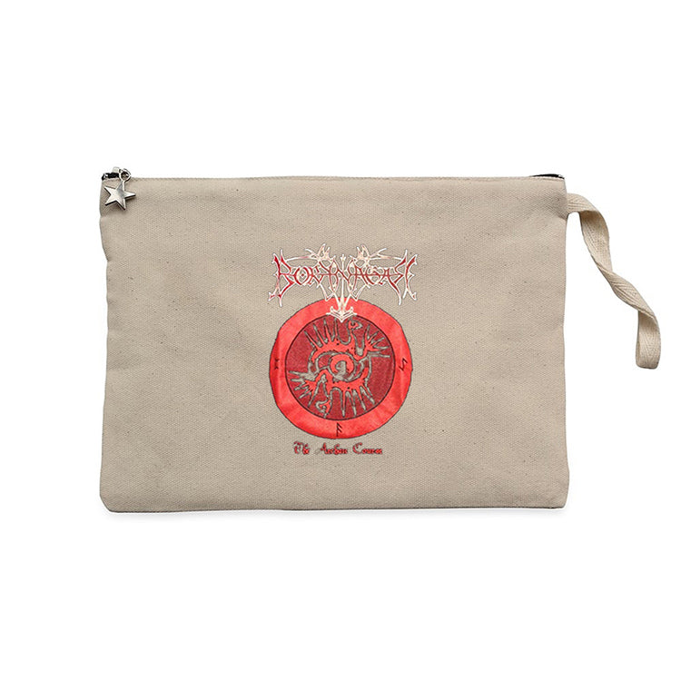 Borknagar The Archaic Course Krem  Clutch Astarlı Cüzdan / El Çantası