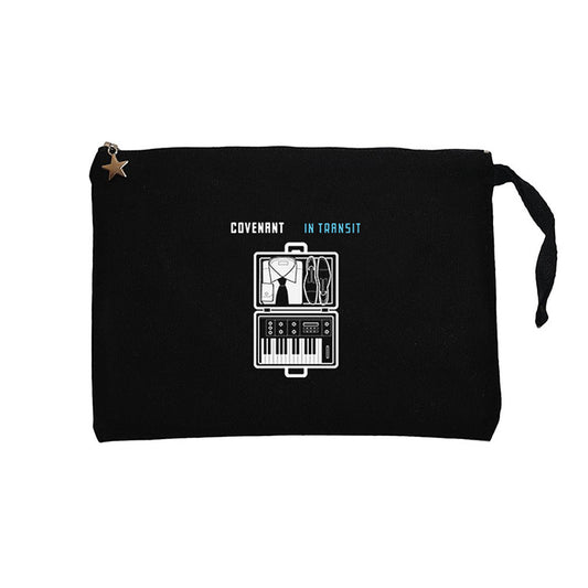 Covenant in Transit Siyah  Clutch Astarlı Cüzdan / El Çantası