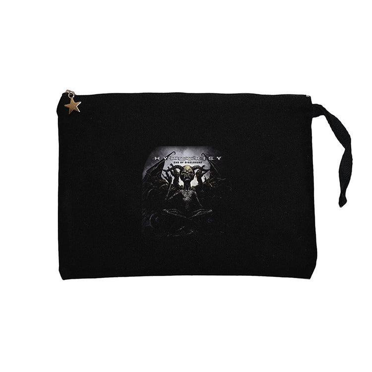 Hypocrisy End of Disclosure Siyah Clutch Astarlı Cüzdan / El Çantası