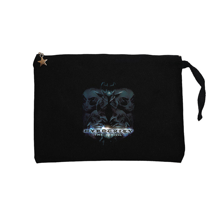 Hypocrisy The Arrival Siyah Clutch Astarlı Cüzdan / El Çantası