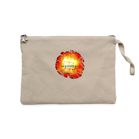 Moonspell İrreligious Krem Clutch Astarlı Cüzdan / El Çantası
