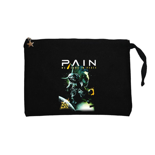 Pain We Come in Peace Siyah Clutch Astarlı Cüzdan / El Çantası