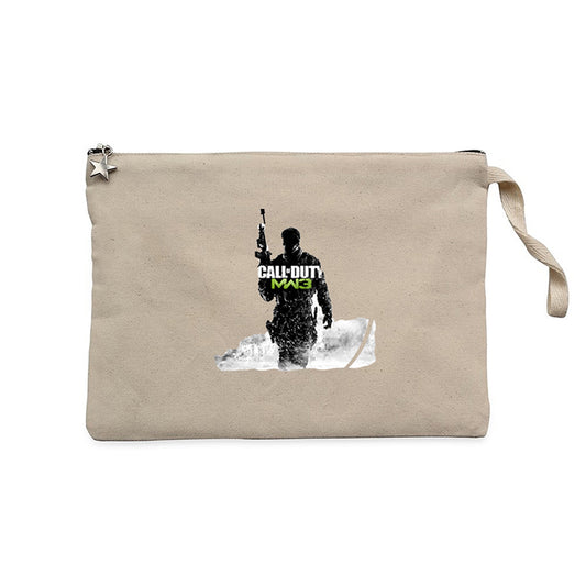 Call Of Duty Silhouette M3 Krem Clutch Astarlı Cüzdan / El Çantası