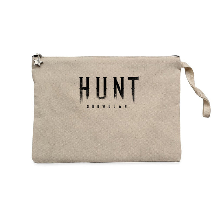 Hunt Showdown Black Text  Krem Clutch Astarlı Cüzdan / El Çantası