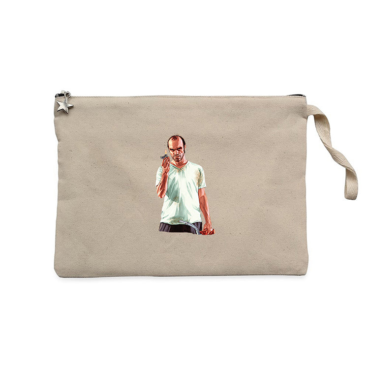 GTA Conspirator Krem Clutch Astarlı Cüzdan / El Çantası