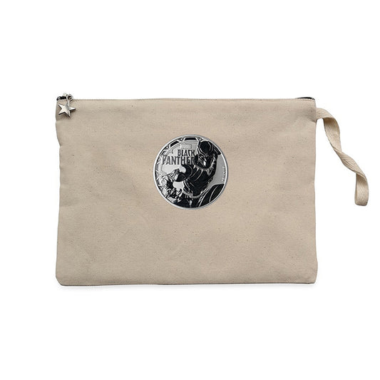 Marvel Black Panter Circle Krem Clutch Astarlı Cüzdan / El Çantası