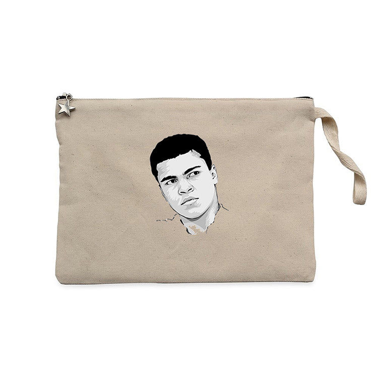 Muhammed Ali Drawing Krem Clutch Astarlı Cüzdan / El Çantası