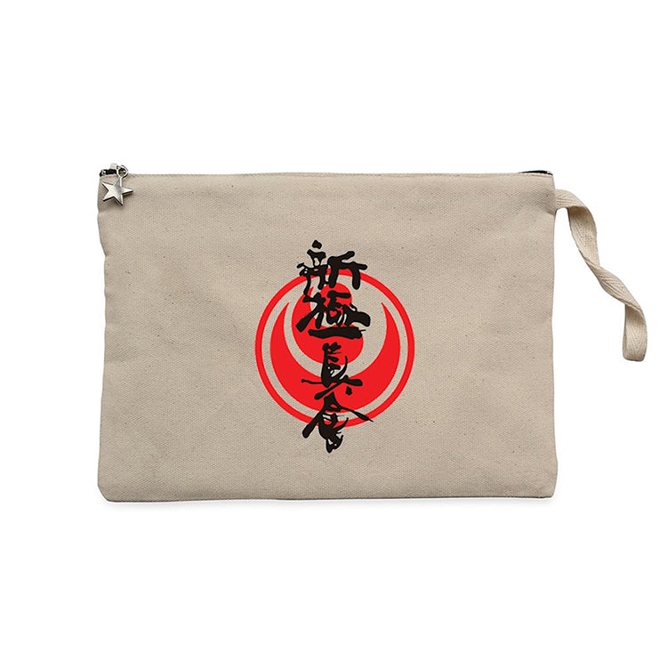 Shinkyokushin Karate Dojo Fight Krem Clutch Astarlı Cüzdan / El Çantası