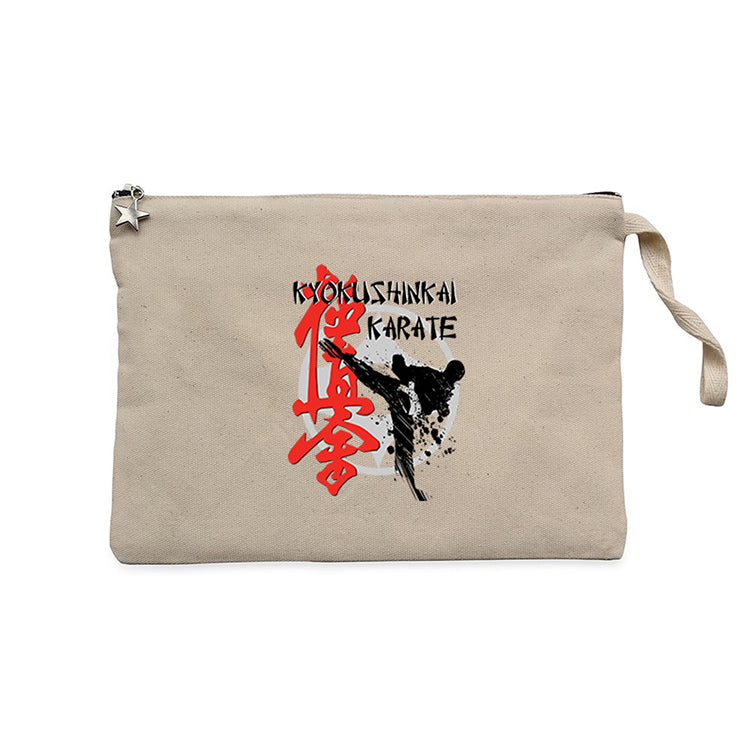 Makhachkala Sport Logo Krem Clutch Astarlı Cüzdan / El Çantası