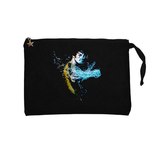 Bruce Lee Splash The Water Siyah Clutch Astarlı Cüzdan / El Çantası