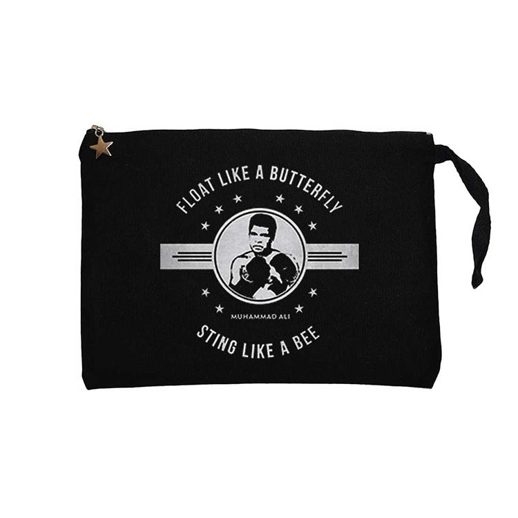 Muhammad Ali Butterfly Siyah Clutch Astarlı Cüzdan / El Çantası