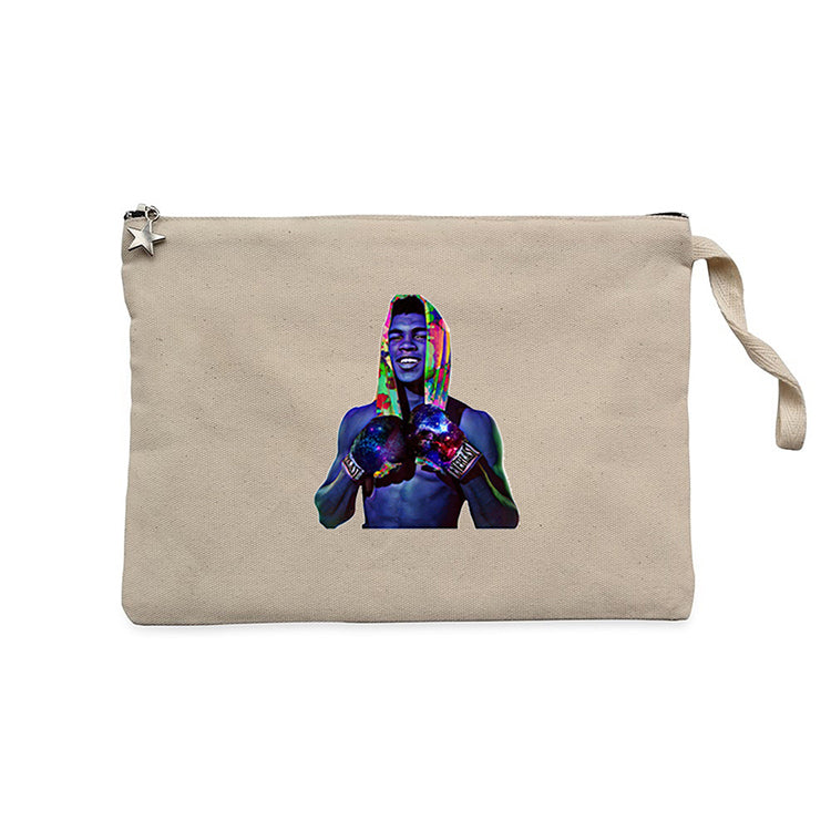 Muhammad Ali Color Krem Clutch Astarlı Cüzdan / El Çantası