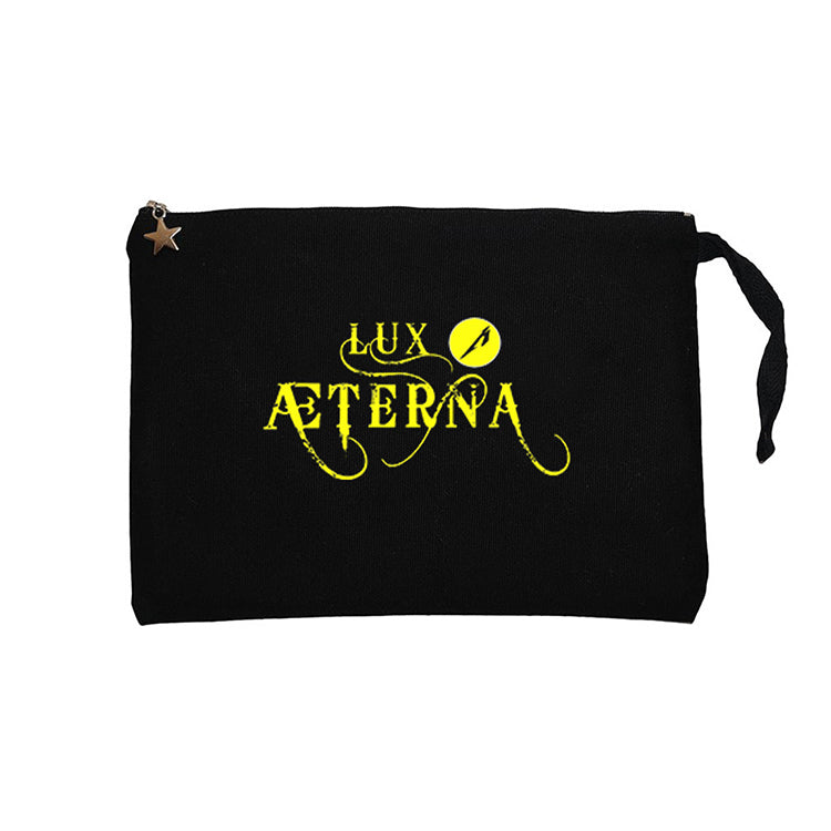 Metallica Lux Æterna Logo Siyah Clutch Astarlı Cüzdan / El Çantası