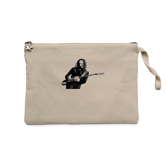 Metallica Kirk Hammett Krem Clutch Astarlı Cüzdan / El Çantası