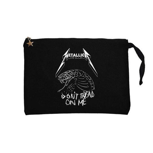 Metallica Don't Tread On Me Siyah Clutch Astarlı Cüzdan / El Çantası