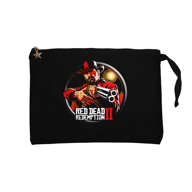 Red Dead Redemption 2 Classic Siyah Clutch Astarlı Cüzdan / El Çantası