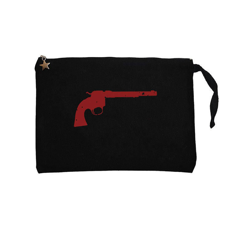 Red Dead Redemption 2 Guns Siyah Clutch Astarlı Cüzdan / El Çantası