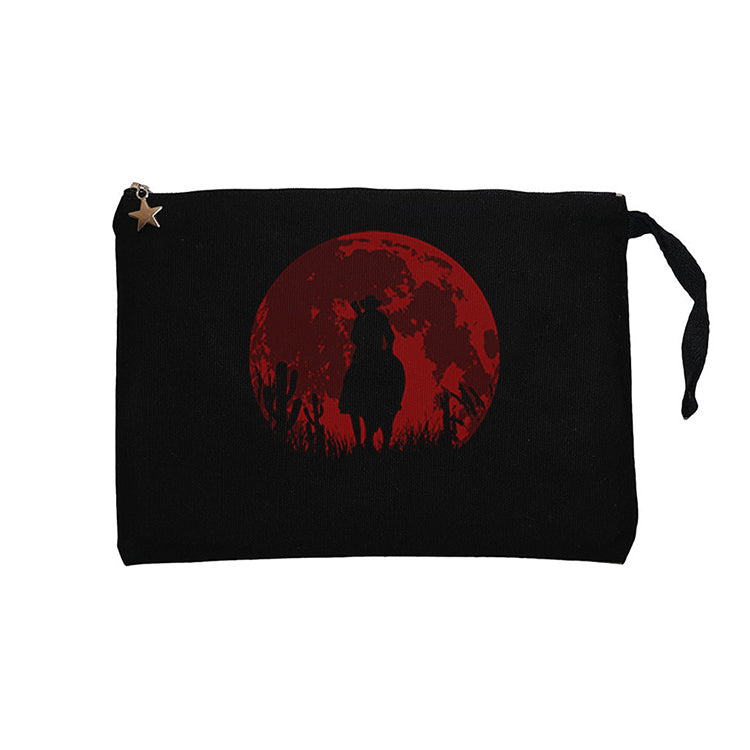 Red Dead Redemption 2 Red Moon Siyah Clutch Astarlı Cüzdan / El Çantası